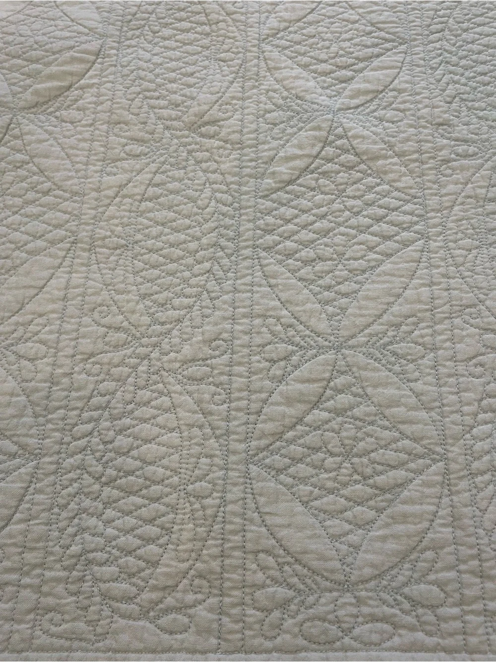 S/2 Pottery Barn Hanna Euro Shams Quilted Cotton Linen Surfspray Blue Green